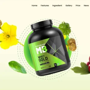 Muscleup- Supplement Landing Page Elementor Template